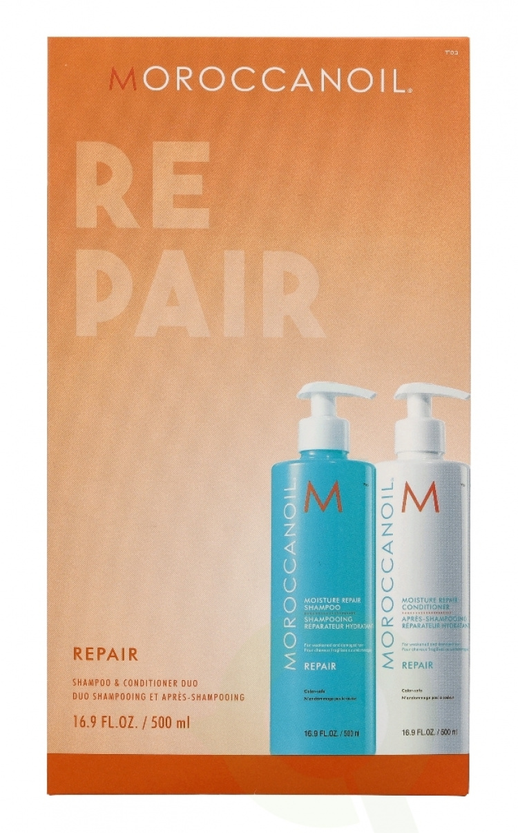 Moroccanoil Moisture Repair Shampoo & Conditioner Set 1000 ml Shampoo 500ml/Conditioner 500ml