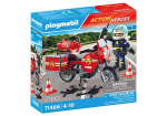 Playmobil Fire Motorcycle & Oil Spill Incident (71466)