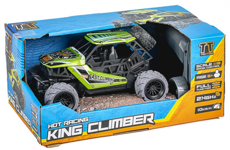 TEC-TOY King Climber R/C 1:18 2,4G 3,7V Li-ion, green (471416)