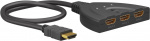 Goobay Manuell HDMI™-omkopplare 3 till 1 (4K @ 30 Hz) för att växla mellan 3x HDMI™-enheter som är anslutna till 1x HDMI™-skärm Goobay Manuell HDMI™-omkopplare 3 till 1 (4K @ 30 Hz) för att växla mellan 3x HDMI™-enheter som är anslutna till 1x HDMI™-skärm