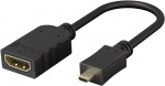 Goobay Micro HDMI™ / HDMI™-adapter HDMI™-mikrokontakt (typ D) > HDMI™-uttag (typ A)