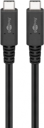 Goobay Sync & Charge USB-C™-kabel, USB4™ Gen 3x2, 240 W, 0,7 m USB-C™-kontakt > USB-C™-kontakt