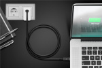 Goobay Sync & Charge USB-C™-kabel, USB4™ Gen 3x2, 240 W, 0,7 m USB-C™-kontakt > USB-C™-kontakt