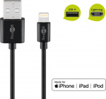 Goobay Lightning USB-kabel för laddning och synkronisering, 1 m, svart MFi-kabel för Apple iPhone/iPad Goobay Lightning USB-kabel för laddning och synkronisering, 1 m, svart MFi-kabel för Apple iPhone/iPad
