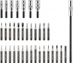 Goobay Precisionsskruvmejselsats med 37 delar verktygssats för all skruvning, montering och gör-det-själv-arbete Goobay Precisionsskruvmejselsats med 37 delar verktygssats för all skruvning, montering och gör-det-själv-arbete