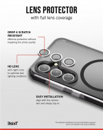 3SIXT 4in1 Protection Bundle mobilskal, skärmskydd, kameraskydd och stressfri applikator, kompatibel med Samsung Galaxy S24+, transparent