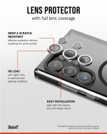 3SIXT 4in1 Protection Bundle mobilskal, skärmskydd, kameraskydd och stressfri applikator, kompatibel med Samsung Galaxy S24 Ultra, transparent 3SIXT 4in1 Protection Bundle mobilskal, skärmskydd, kameraskydd och stressfri applikator, kompatibel med Samsung Galaxy S24 Ultra, transparent