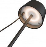 Goobay Trådlös LED-bordslampa med solcell, svart med touchkontroll, 150 lm, varmvit (3000 K), steglöst dimbar