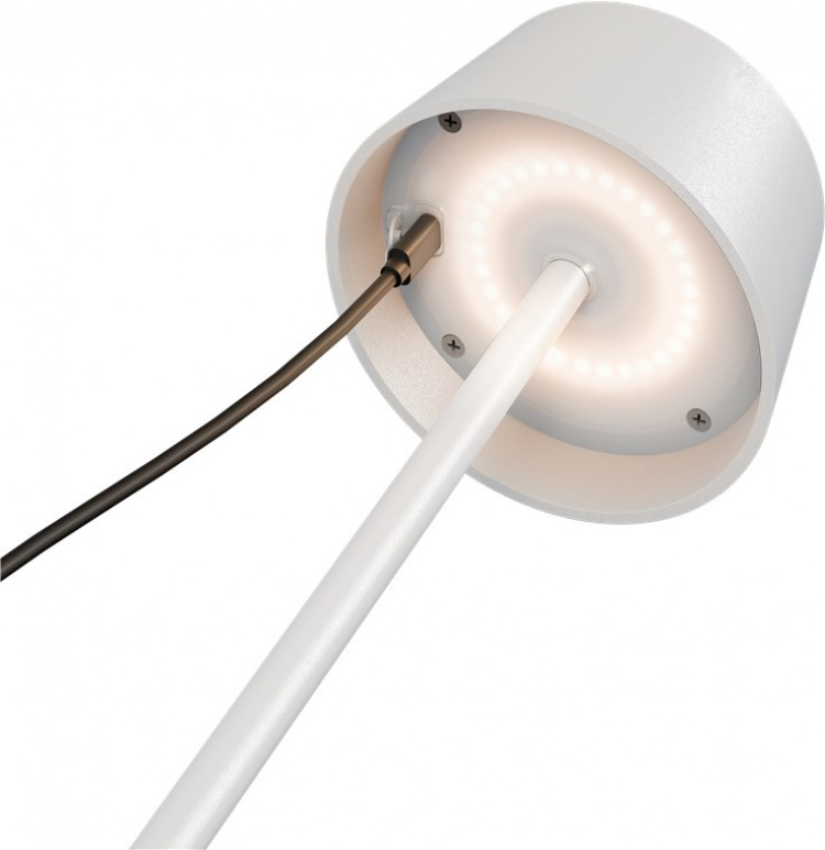 Goobay Trådlös LED-bordslampa med solcell, vit med touchkontroll, 150 lm, varmvit (3000 K), steglöst dimbar