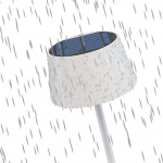 Goobay Trådlös LED-bordslampa med solcell, vit med touchkontroll, 150 lm, varmvit (3000 K), steglöst dimbar