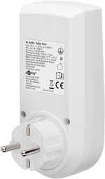 Goobay Digital timer, set om 2 programmerbar timer med kontakt med skyddsjord (typ F)