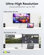 Goobay USB-C™-kabel, USB4™ version 2.0, 240 W, 80 Gbit/s, Power Delivery, 1,2 m USB-C™-kontakt > USB-C™-kontakt Goobay USB-C™-kabel, USB4™ version 2.0, 240 W, 80 Gbit/s, Power Delivery, 1,2 m USB-C™-kontakt > USB-C™-kontakt