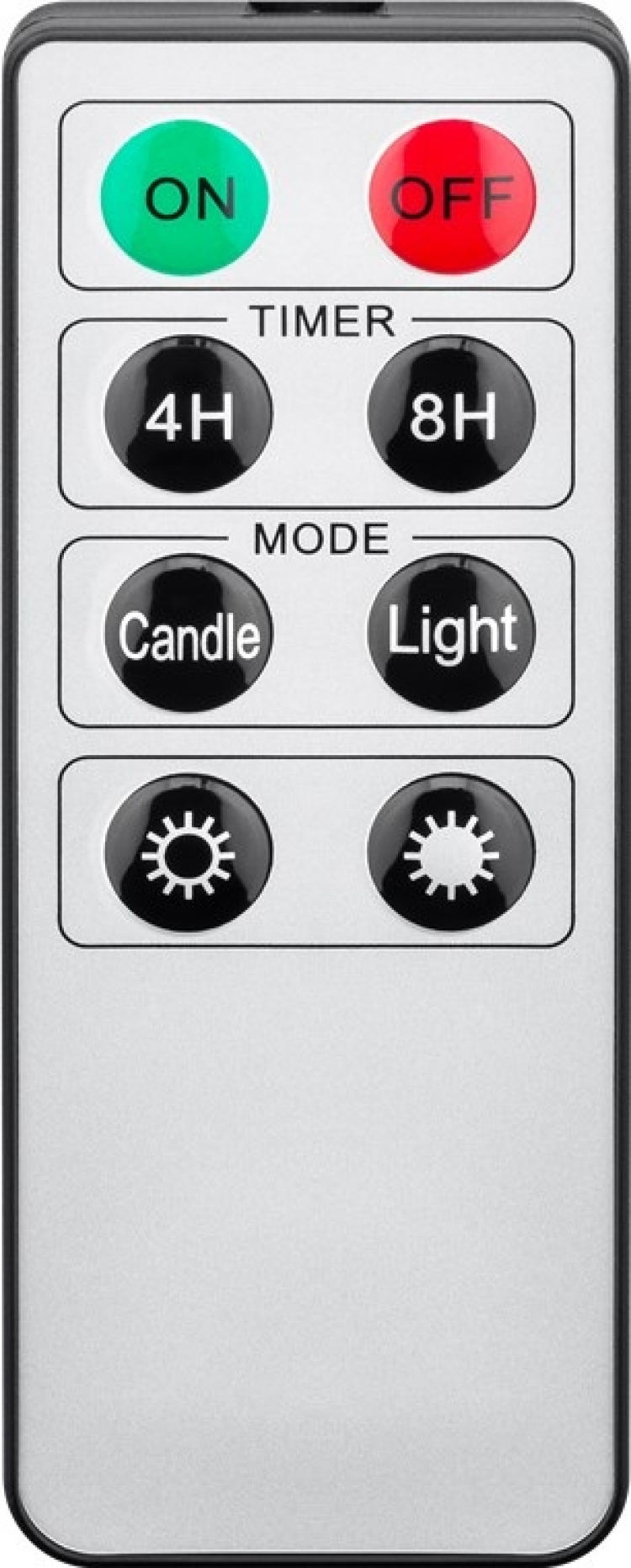 Goobay 10 sladdlösa LED-julgransljus inkl. 20x AAA (LR03) med clips, timerfunktion och fjärrkontroll, dimbar, varmvit (2500-2700 K)