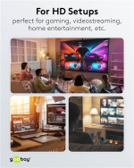 Goobay USB-C™-kabel, USB 3.2, 60 W, 5 Gbit/s, Power Delivery, 2 m USB-C™-kontakt > USB-C™-kontakt