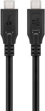 Goobay USB-C™-kabel, USB 3.2, 60 W, 5 Gbit/s, Power Delivery, 2 m USB-C™-kontakt > USB-C™-kontakt