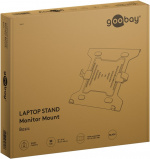 Goobay Laptopfäste för monitorarm, svart för bildskärmar från 10 till 15,6 tum (25 - 40 cm), max. 4,5 kg, för montering på ett bildskärmsfäste