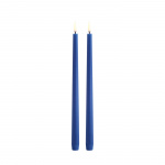 Uyuni LED slim taper candle 2-pack - Royal blue, Smooth - 2,3x32 cm (UL-TA-RB02332-2)
