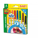 SES Creative Baby markers, 8 colours - (S00299)