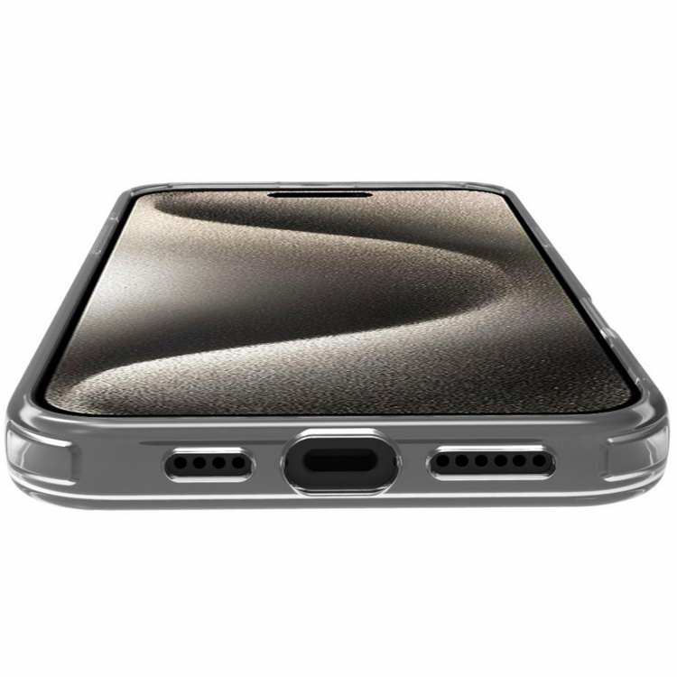 Celly Gelskinmag Magnetic Cover MagSafe iPhone 16 Pro Max Transparent + Rosa