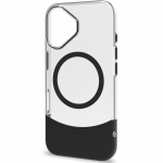 Celly Magdual MagSafe-kompatibelt skal iPhone 16 Svart + Transparent