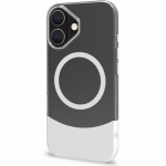 Celly Magdual MagSafe-kompatibelt skal iPhone 16 Vit + Transparent Celly Magdual MagSafe-kompatibelt skal iPhone 16 Vit + Transparent