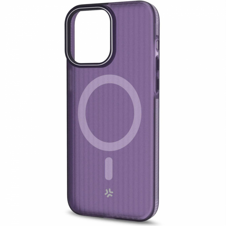 Celly Magsuit MagSafe-kompatibelt skal iPhone 16 semi-transparent Lila Celly Magsuit MagSafe-kompatibelt skal iPhone 16 semi-transparent Lila