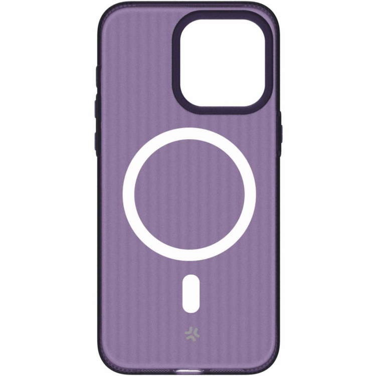 Celly Magsuit MagSafe-kompatibelt skal iPhone 16 semi-transparent Lila Celly Magsuit MagSafe-kompatibelt skal iPhone 16 semi-transparent Lila