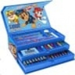 Coloring Case - PAW PATROL - set 52pcs in paper toolbox with handle Coloring Case - PAW PATROL - set 52pcs in paper toolbox with handle