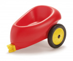 Dantoy Trailer with rubberwheels - Red (3336)