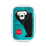 3 Sprouts Bento Box - Teal Bear 3 Sprouts Bento Box - Teal Bear