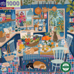 eeBoo Puzzle 1000 pcs - Blue Kitchen - (EPZTBUK