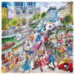 eeBoo Puzzle 1000 pcs - Paris Bookseller - (EPZTPBS)