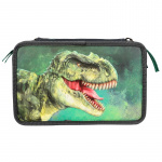 Dino World Triple Pencil Case - Green With 3D Effect - ( 0412475 )