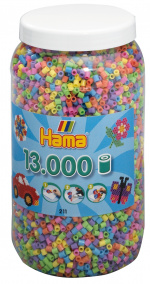 HAMA Beads Midi - Pastel Mix, 13.000 pcs (211-50)