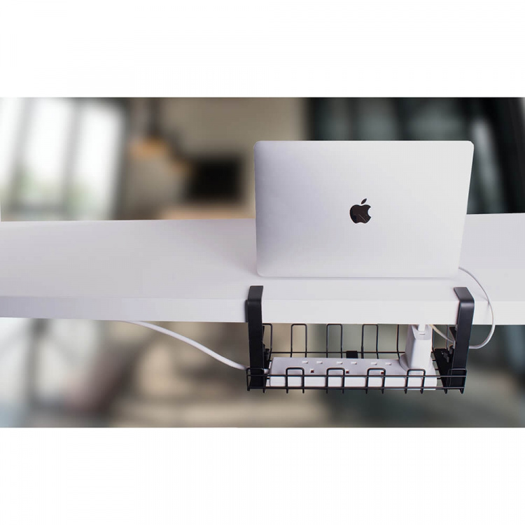 Desire2 Deskmate Cable Basket for Power Strip Black Desire2 Deskmate Cable Basket for Power Strip Black