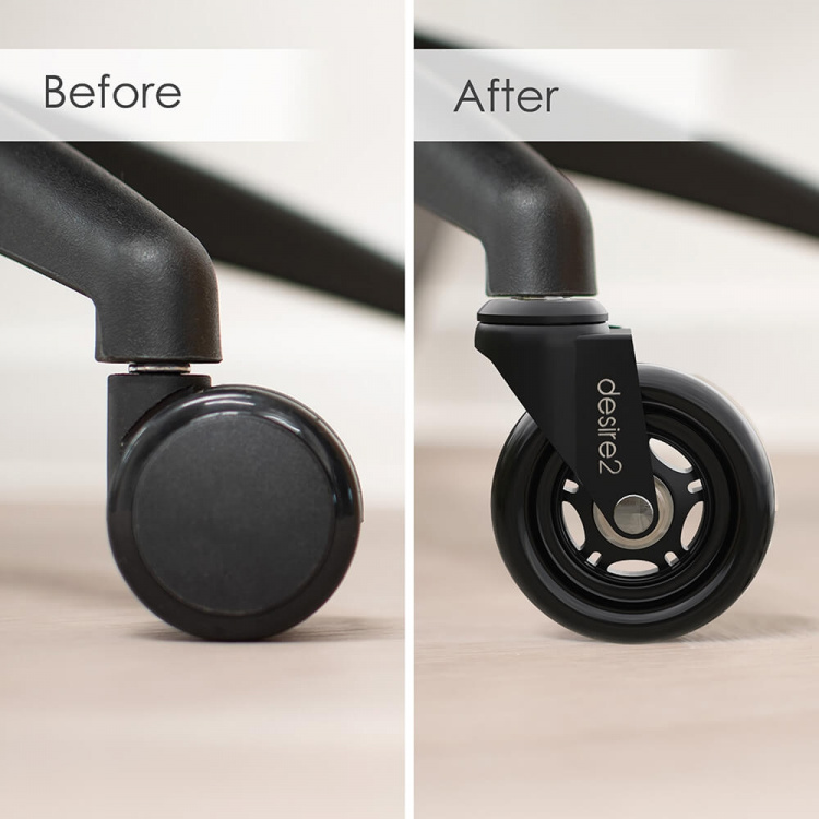 Desire2 Rubber Casters 20mm For IKEA Chairs 5-pk