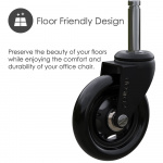 Desire2 Rubber Casters 22mm For Universal Chairs 5-pk Desire2 Rubber Casters 22mm For Universal Chairs 5-pk