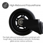 Desire2 Rubber Casters 22mm For Universal Chairs 5-pk Desire2 Rubber Casters 22mm For Universal Chairs 5-pk