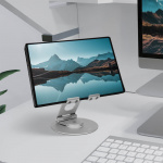 Desire2 Dual Pivot 360 Stand for Tablets and Smartphones Silver