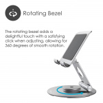 Desire2 Dual Pivot 360 Stand for Tablets and Smartphones Silver