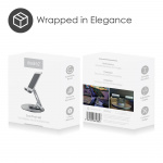 Desire2 Dual Pivot 360 Stand for Tablets and Smartphones Silver