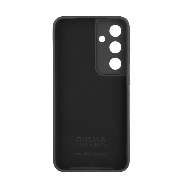 Onsala Phone Case with Silicone Feel Black - Samsung S24 FE 5G Onsala Phone Case with Silicone Feel Black - Samsung S24 FE 5G
