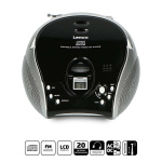 Lenco Portable stereo FM radio with CD player Black/silver