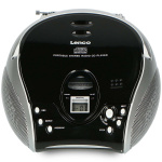 Lenco Portable stereo FM radio with CD player Black/silver