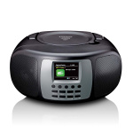 Lenco Portable DAB+/FM Radio with Bluetooth® CD Player and large LCD colour display Black