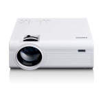 Lenco LCD Projector with high resolution, supports Full HD 1080P content White