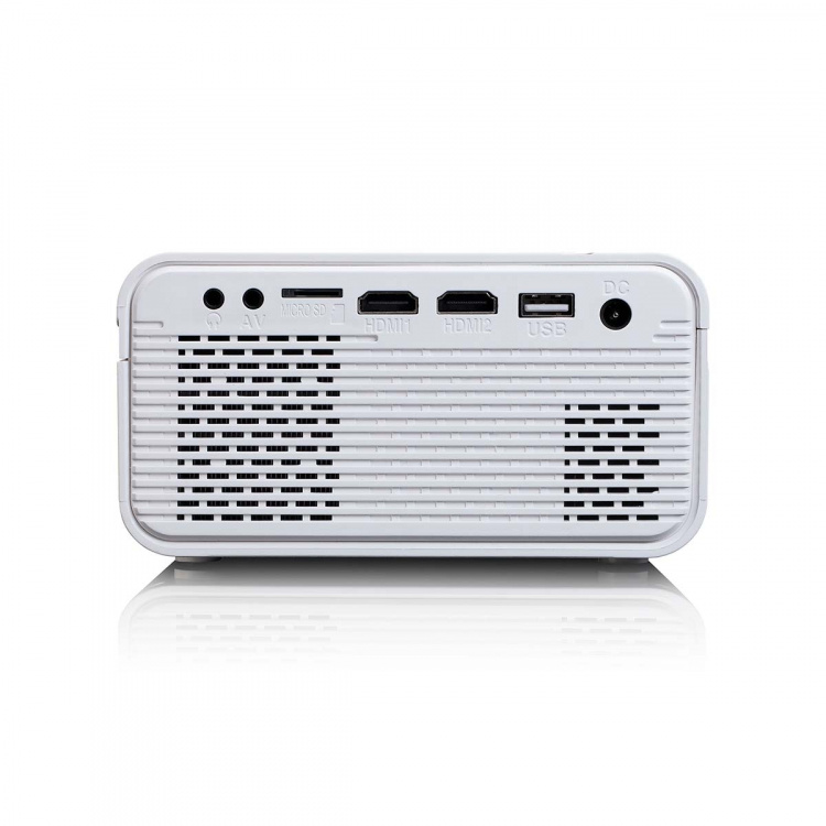 Lenco LCD Projector with high resolution, supports Full HD 1080P content White
