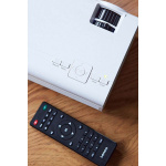 Lenco LCD Projector with high resolution, supports Full HD 1080P content White