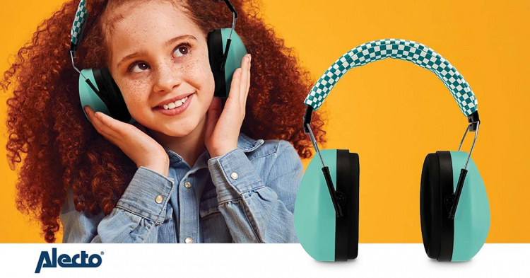 Alecto Earmuffs for babies and toddlers Green