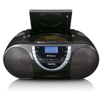 Lenco Portable DAB+ and FM Radio with CD Cassette and Bluetooth® Black